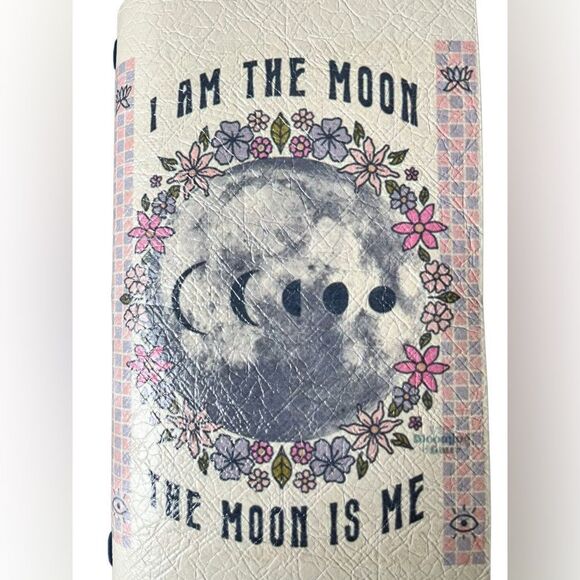 I Am The Moon Moon Phases Faux Leather Reusable Travelers Notebook 8x4.5” - Picture 3 of 9